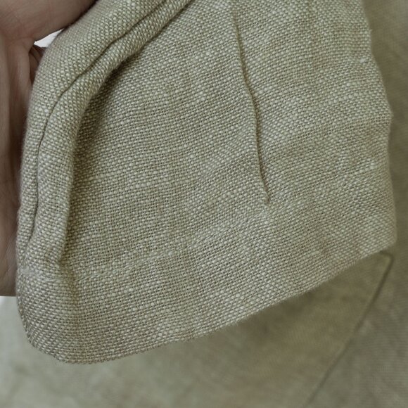 Rachel Zoe Linen Blazer Beige Core Minimal Relaxed Fit Long Lightweight Jacket - Picture 6 of 14